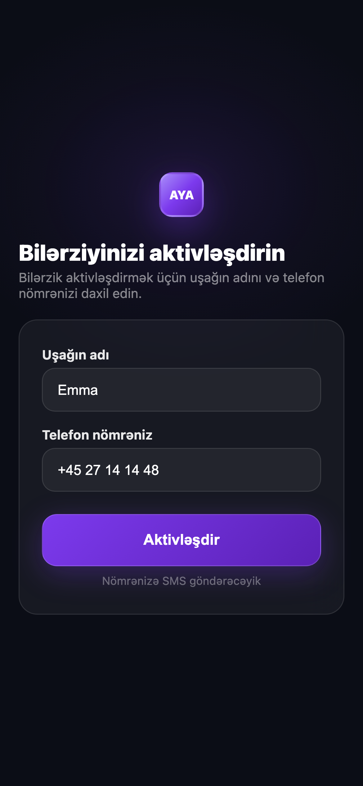 Bilərzik aktivləşdirin