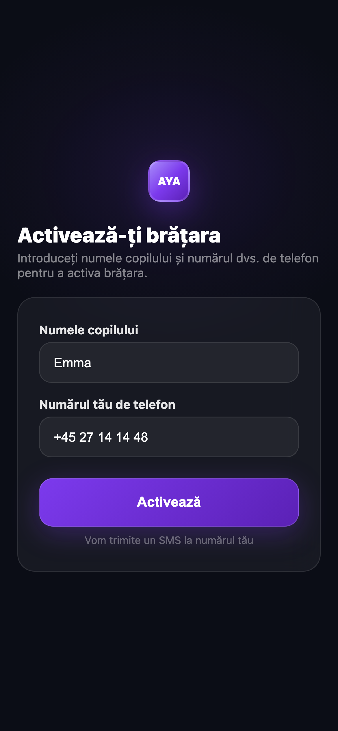 Activează brățara